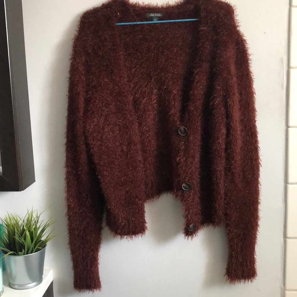 Wild Fable Fuzzy Cardigan